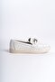 Layla laceless orthopedic comfortable sole heart patterned women's flat shoes ckt - white - 6