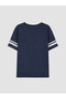 Xside Navy Blue Harry Potter Printed Oversize Women's T-Shirt - 6