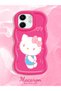 Infinix Smart 9 Compatible Case Camera Protector Red Silicone Couple Phone Case Kitty Pattern - 2
