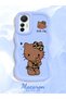 Mi 12 Lite Compatible Case Camera Protector Blue Silicone Couple Phone Case Kitty Pattern - 2