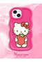 iPhone 15 Compatible Case Camera Protector Red Silicone Couple Phone Case Kitty Pattern - 2
