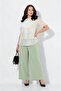 Women's High Waist Elastic Chiffon Lined Fabric Plus Size Curve Pants