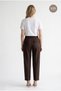 Havuç Cut Women's Pleated Fabric Trousers with Pockets - 3