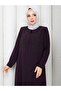 Vine Stone Decorated Plus Size Mother's Dress - 4