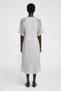 Lilac Patterned V-Neck Midi Dress - 3