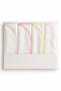 Soft 4-Piece 100% Cotton Combed Cotton Baby Wipes Set 25X25 cm Suitable for Daily Use - 2