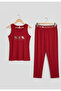 Women's 3-Piece Pants and Strap Lycra Camisole Bamboo Viscose Pajama Set - 6