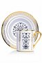 6-Person Luxury Porcelain Coffee Cup Set Black (Elena) - 4