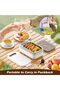 Rechargeable Electric Lunch Box 14000mAh 1L Portable Food Warmer with Timer & Temperature - 6
