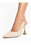 Women's Comfortable Heel Special Design Evening Dress Shoes with Stone Detail