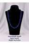 Lapis Lazuli Lentil Grain Natural Stone Necklace 45 cm – Certified Handmade Natural Stone Necklace