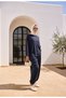 Pike Modal Shalwar Trousers Model Oversize Suit – Navy Blue - 4