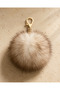 Coffee Black Feather Keychain Bag Ornament Gold Clip Bag Charm - 3