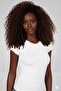 Berrak Women's Short Sleeve Crew Neck Elastane Blouse - 4