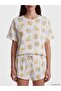 Dog Printed Women's Shorts Pajama Set (S6) - 3