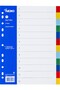 Divider 2 x 6 color a4 document organizer file 12 sections pp material