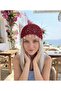 Hand Knitted Mesh Beanie with Glittery Seashell Detail Bohemian - Beach Accessory - Hair Bandana - Beanie - 4