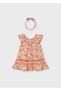 Baby Girl Dress and Headband Orange