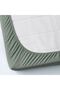 Elasticated Fitted Sheet, Grey-Green, 160X200 cm - 5