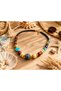 Calista Bohemian Natural Stone Bead Necklace Colorful Handmade Summer Women's Necklace - 2