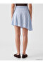 Gencc Quality Polka Dot Asymmetrical Cut Mini Skirt - 4