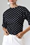 Women's Micro Digital Polka Dot Blouse