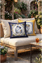 Juan Baroque Greek Pattern Square Throw Pillow Cover 43 X 43 cm Double-Sided Throw Pillow Cover 1 Pcs - 3