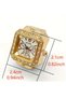 Luxury Finger Watch Vintage Quartz Ring Watch Square Stainless Steel Alloy Gold Silver Rose Gold Chronograph Elastic - 6