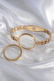 316L Steel Gold Color Barley Processing Openable Bell Jar Model Women's Handcuffs - 2