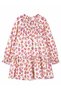 Girl's Floral Printed Gipeli Dress 2-10 Years Beige