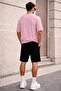 Oversize T-Shirt Black Shorts Set Casual Sports Combination Summer 2-Piece Set Never Give up Printed - 3