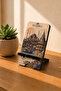 Wooden Desktop Phone Holder Stand