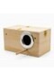 Small Wooden Bird Breeding Box 25x13x13cm – Natural Nesting House with Reinforced Entrance Protector, Hinged Lid & Perch for Budgies, Lovebirds, Finches & Small Birds - 5