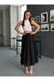 Women's Half Lined Waist-Tie Flight Midi Skirt - 2