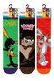 Licensed Bugs Bunny Tazmania Daffy Duck Men's Socks 3-Pack Adult Cotton Socks Daily Socks Gift Socks Lt21523 - 2