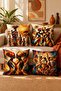 Fire Dance African Girls Patterned 4-Piece Throw Pillow Cover Set