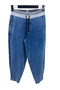 Plus Size Elastic Waist Denim Women's Trousers