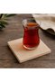 Treverten Coasters Natural Marble 4 Pieces 10 X 10 Tea Coffee Beverage Coasters - 2