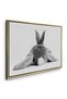 Minimalist Rabbit Kids Wall Art | Portrait Framed Canvas Print | Luxury Modern Decor for Kids Room - 3