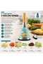 8 Inch - Funnel Model Wood - Bamboo Handle Metal Grater with Silicone Base (5690) - 2