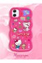 Samsung Galaxy A05 Compatible Case Camera Protector Red Silicone Couple Phone Case Kitty Pattern - 2