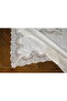 French Guipure Velvet Tablecloth 160X220 cm White Middle Knot Dowry Dining Tablecloth - 7
