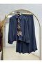 Payman Leopard Scarf and Six-Ruffle Skirt Set-Na3439 Anthracite