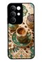 Realme C85 Glossy Phone Case with Turquoise Ottoman Coffee Design