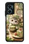 Xiaomi Redmi Note 11E Matcha Kitty Coffee Design Glossy Phone Case