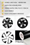 Opel Grandland / 2025+ / 2Nd Generation Compatible Wheel Cover Sticker Set - Glossy Black - 4