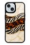 iPhone 15 Ivory Safari Design Glossy Phone Case