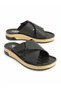 Men's Cross-Strapped Velcro Dark Brown Comfortable Sole Daily Slippers - 2