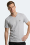 Rivaldo t Men's V-Neck Gray T-Shirt - 7