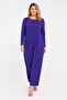 Women's Plus Size Purple, Back Hidden Zipper Closure, Wide Leg Jumpsuit 65N39592 - 6